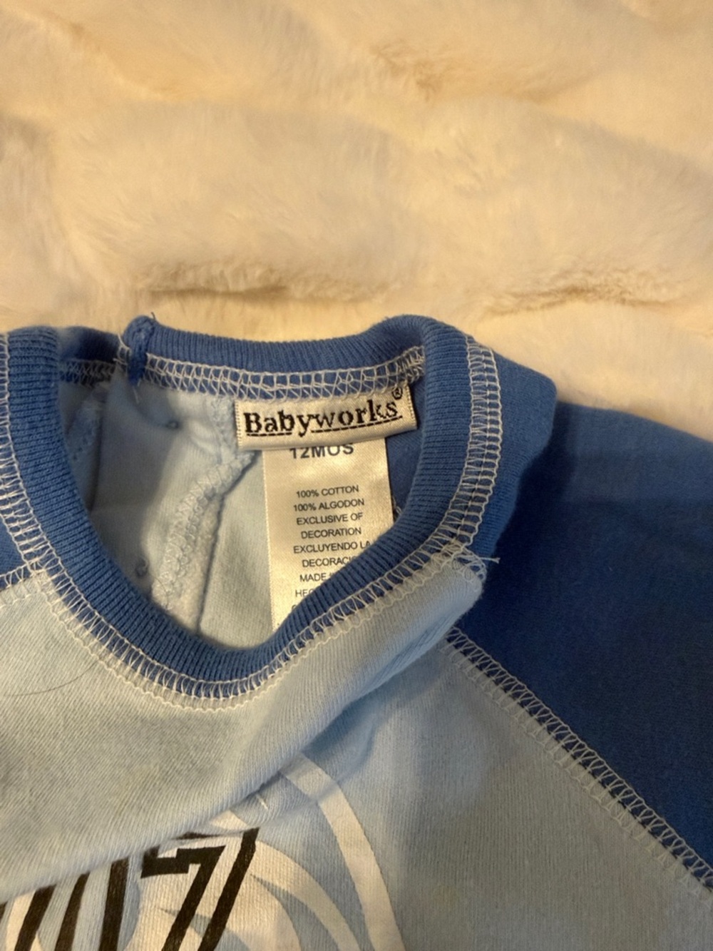 Vintage Babyworks Light Blue Helicopter Outift with Dark Blue Trim and Hat A2 - Picture 2 of 6